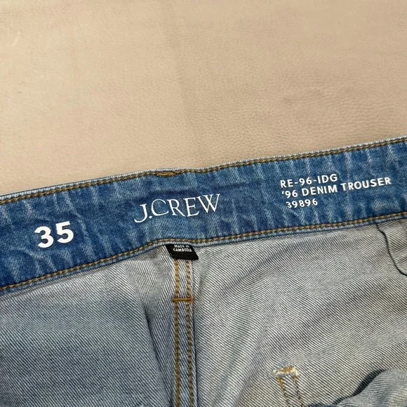 J Crew High-Rise 96 Jean Wide Bell Bottom Flare Med Stretch Wash Women 35-5120 - Picture 9 of 12